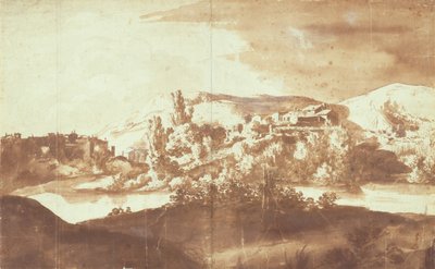 Italian Village on a River, c.1627 by Bartholomeus Breenbergh